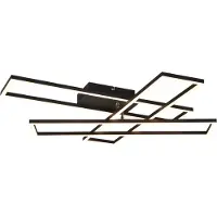 TRIO Plafonnier design Corso noir