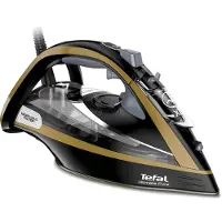 Tefal Fer à repasser FV9865E0, vapeur et à sec, semelle autonettoyante Durilium, 3000 W, noir et or.