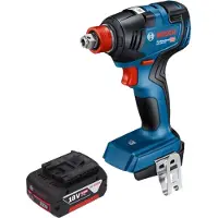 Bosch Visseuse à chocs sans fil GDX 18V-200 Professional 18 V 200 Nm sans balais + 1 batterie 5,0 Ah - sans chargeur