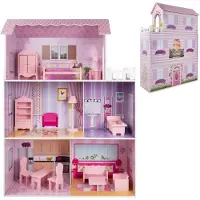 Woomax Wooden Dollhouse Multicolore 3 Years Enfants