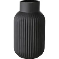 Boltze Nordika Vase cylindrique Verre Noir