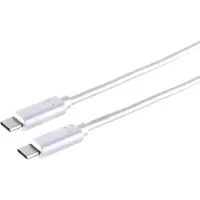 S-Impuls Câble de connexion USB-C, 3.2 Gen 2x2, blanc, 1 m