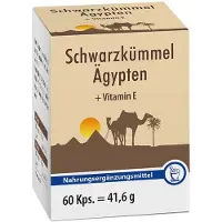 Pharma Peter GmbH Cumin noir d'Egypte + vitamine E en gélules, 60 gélules