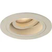 QAZQA Ensemble de 6 spots encastrables modernes beiges GU10 50mm rotatifs et inclinables - Chuck
