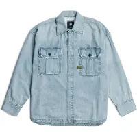 G-Star Chemise Pleated 2-Pocket Boxy - Bleu clair - Hommes