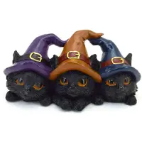Puckator Chat noir avec des taches bleues