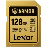 Lexar Sdxc Pro Gold Series Armor Uhs-ii 128gb V60 Ip68 Memory Card Jaune