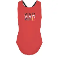 Vivid Maillot de bain vert foncé / rouge / noir / blanc