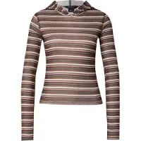 Monki T-shirt marron / orange / rose / blanc