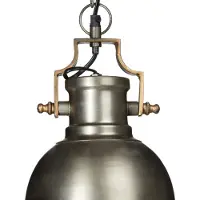 Relaxdays Suspension style industriel, finition mate, petite, H x l x P : 130 x 21 x 21 cm, métal, suspension, douille E27 jusqu'à 40 W, anthracite