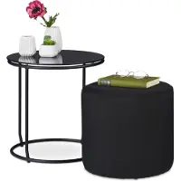 Relaxdays Table d'appoint (40 x 40 cm)