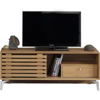 Skye Decor , Lulu 100 - Oak, meuble TV, chêne, 100 % PANNEAUX DE PARTICULES MÉLAMINÉS, 100 x 41 x 50 cm