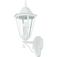 Licht-Erlebnisse Lampe d'extérieur mur aluminium verre E27 IP44 H : 50,5 cm en blanc or rustique
