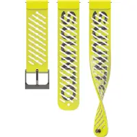 Suunto - Bracelet de rechange en silicone - Silicone Strap Athletic 5 22mm Lemon Yellow en Silicone - Jaune