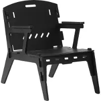 SoBuy Fauteuil Design Salon Ergonomique en Bois