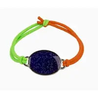 Out of the blue Bracelet d'humeur avec pierre, (Matières plastiques, Métal)