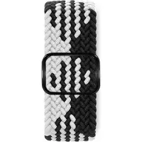 Cover-Discount Apple Watch 44/45/46/49mm - Bracelet de remplacement en tissu nylon tressé (Nylon), Sangles de montre, Noir