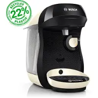 Bosch Cafetière à dosettes 3.3bar 1400w noir et crème - - TAS107E - tassimo happy