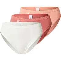 Sloggi Slip abricot / saumon / blanc