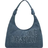 Moschino Sac bandoulière Love pour femmes, couleur bleu marine, dimensions : 41,5 x 50 x 12
