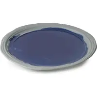 Hobby Hall No.W Assiette plate 25.5cm Bleu indigo, Assiettes, Bleu