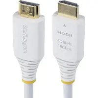 StarTech.com Cable HDMI Premium Certified 1.8m white (1.80 m), Câble vidéo, Blanc
