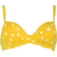 Vivid Hauts de bikini jaune / blanc cassé