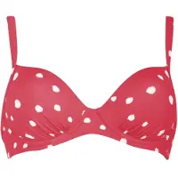 Vivid Hauts de bikini rouge / blanc cassé