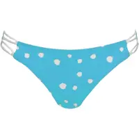 Vivid Bas de bikini turquoise / blanc cassé