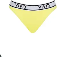Vivid Bas de bikini 'Mix&Match' citron / noir / blanc