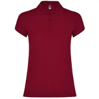 GOR Roly PO6634 | Polo femme Star Woman, Piqué - Couleur : Garnet Red 57 - Taille : L