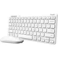 Trust Lyra clavier Souris incluse RF sans fil + Bluetooth QWERTY Italien Blanc