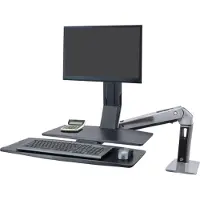 Ergotron Support WorkFit-A, simple LD avec surface de travail+