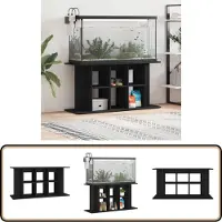 vidaXL Support pour aquarium noir 120x40x60 cm bois d'ingénierie