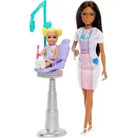 Mattel Barbie Chirurg Dentiste avec Fille & Accessoires de Dentisterie