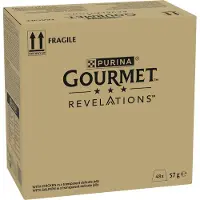 Gourmet Megapack 48x57g Revelations Fine Cuts poulet et saumon nourriture pour chats humide