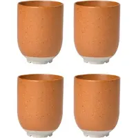 Broste Copenhagen Tasses Eli marron caramel - lot de 8 pièces