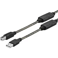 VivoLink PROUSBAB5 Câble USB 5 m USB 2.0 USB A USB B Noir (PROUSBAB5)