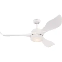 WESTINGHOUSE Ventilateur de plafond LED Pierre, blanc, silencieux, courant continu - , Pierre, dimmable, Blanc, Salon / séjour, Plastique, Moderne