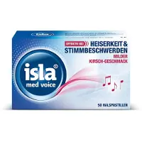 Isla med voice pastilles pour la gorge à la cerise, 50 pastilles