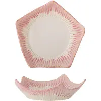 Bloomingville Bol fleuri rose