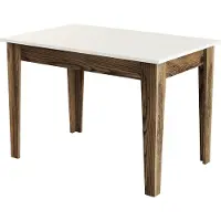 Skye Decor , Kiev 508 - Walnut, Cream, Küchentisch, Nussbaum, 100 % MELAMINBESCHICHICHTETETETETE SPANPLATTEN, 110 x 72 x 75 cm