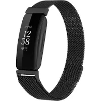 Cover-Discount Fitbit Inspire 2 - Bracelet milanais noir (Acier inoxydable), Sangles de montre, Noir