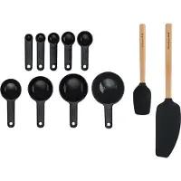 KitchenAid Backset of 11 pièces, noir
