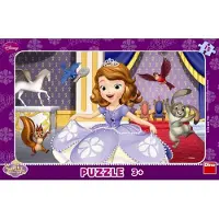 Dino Puzzle Sofia la première 15 pièces (15 pièces)