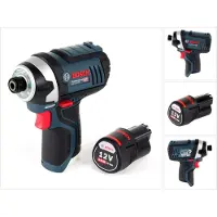 Bosch GDR 12V-105 Professional Visseuse à chocs sans fil dans Carton + 1x Batterie GBA 12 V 3,0 Ah - sans Chargeur