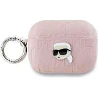 Karl Lagerfeld Monogram Karl Head Case pour Airpods Pro 2 - Rose