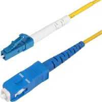 StarTech.com .com 10m (32.8ft) LC vers SC (UPC) OS2 Simple Mode Fibre Optique Simplex, 9/125µm, Laser optimisé, 40G/100G, Insensible à la courbure, Faible perte d'insertion