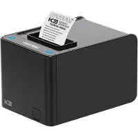 Custom Group K3 HIGH SPEED ETH USB 232 NOIR (RS-232, USB, WLAN), Imprimante de caisse, Noir