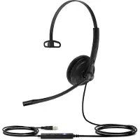 Yealink UH34 Lite, filaire, bureau/centre d'appels, 20 - 20000 Hz, 82,5 g, casque, noir